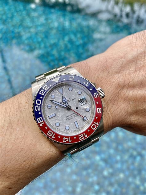 rolex gmt master 2 pepsi meteorite|rolex gmt master 2 price.